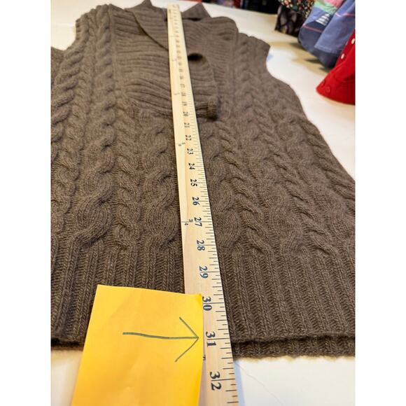 Ralph Lauren Wool Cashmere Sweater Vest NWT | Luxe Coastal Grandmillennial - Picture 4 of 7